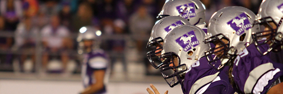 Mustang football offensive line