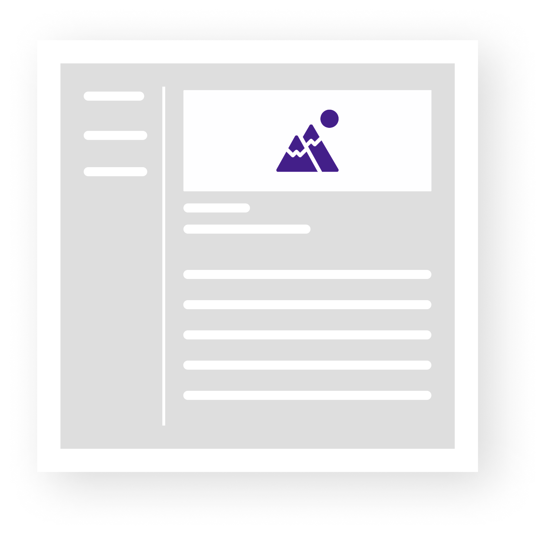 News article template illustration