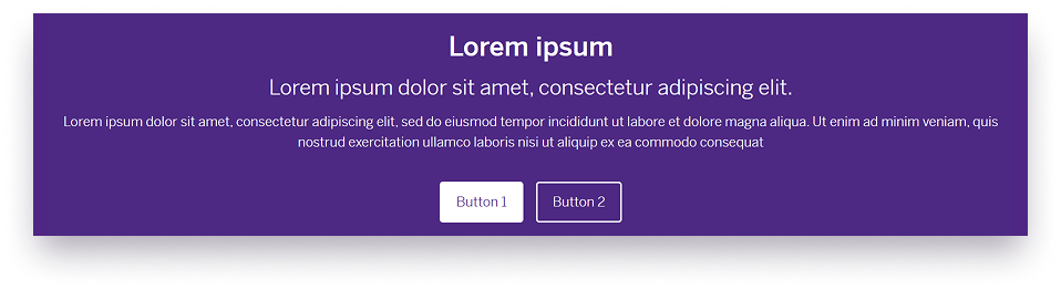 Example image of the cta block component