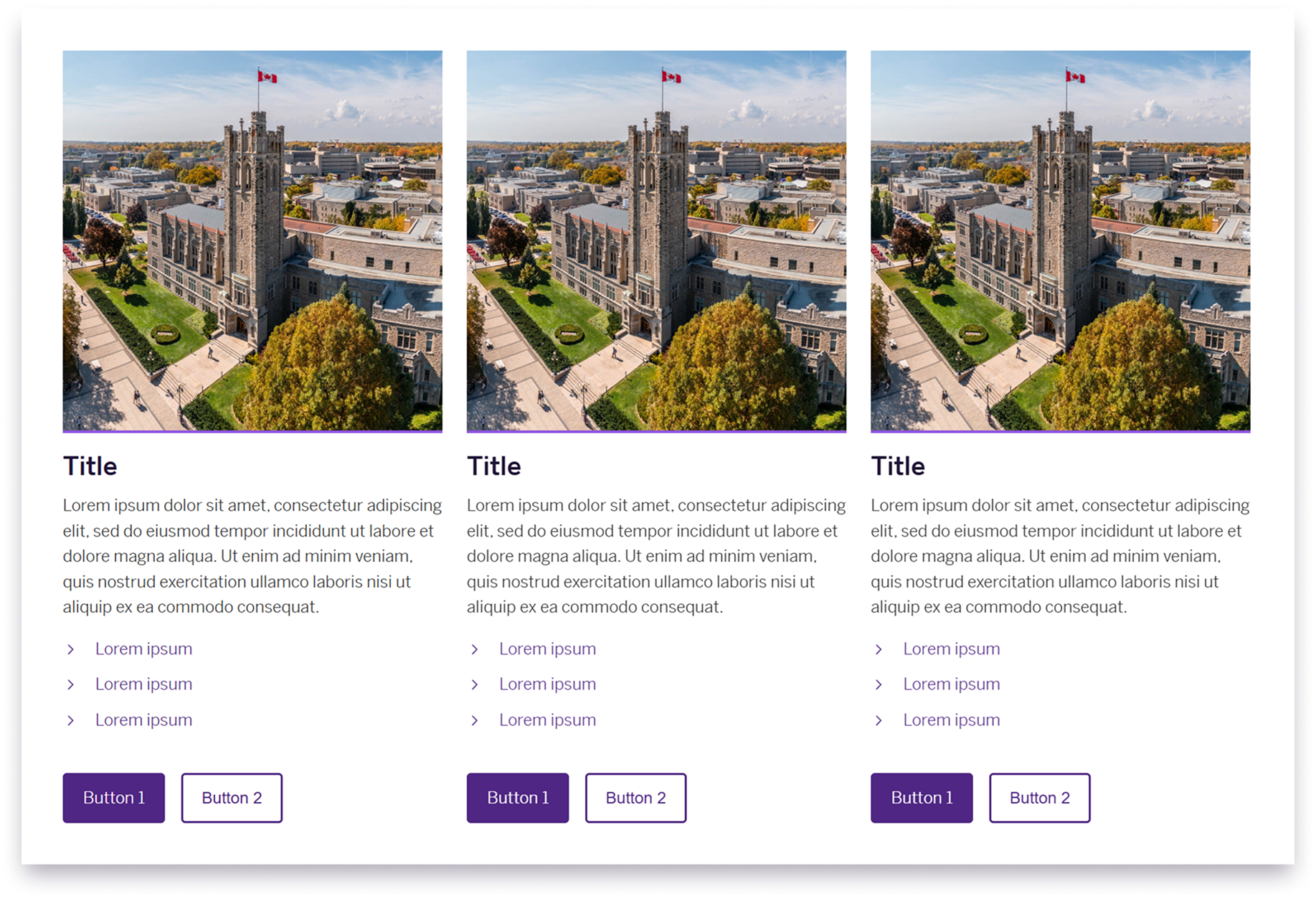 Example image of the easy columns component