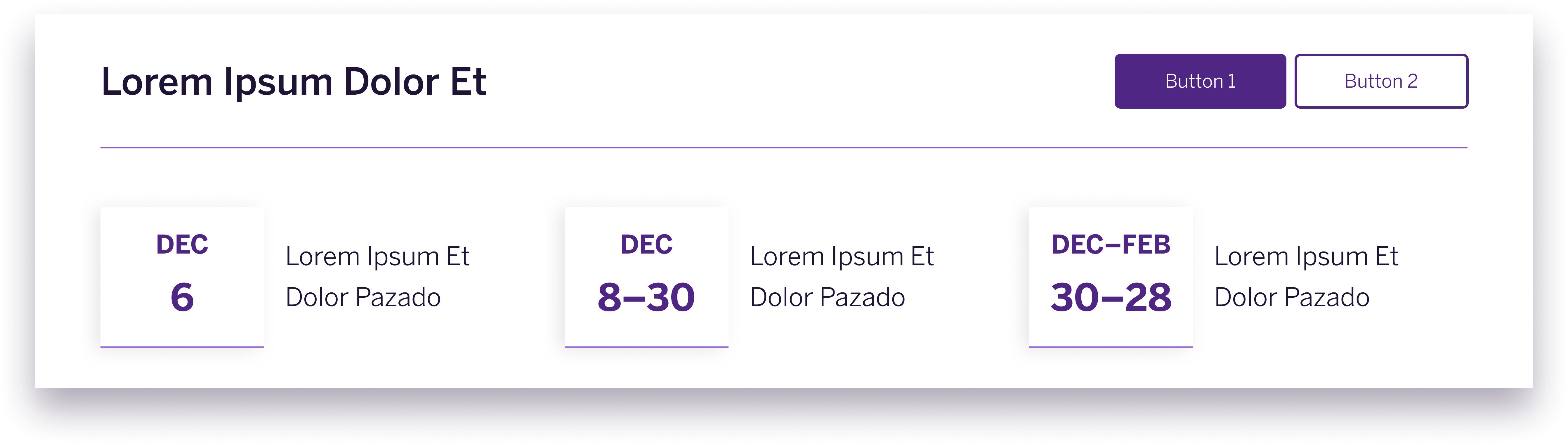 Example image of the Events component