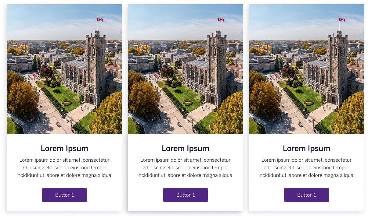 Example image of the featured cards component