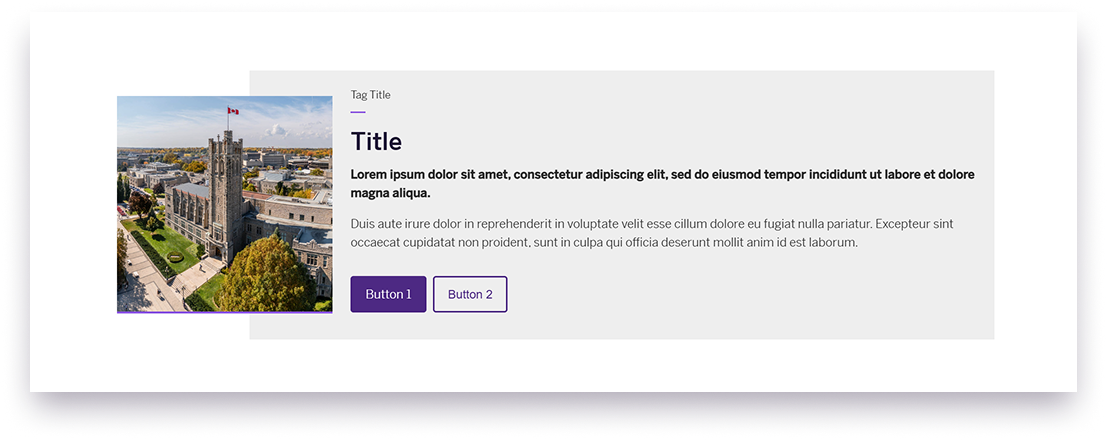 Example image of the featured highlight component