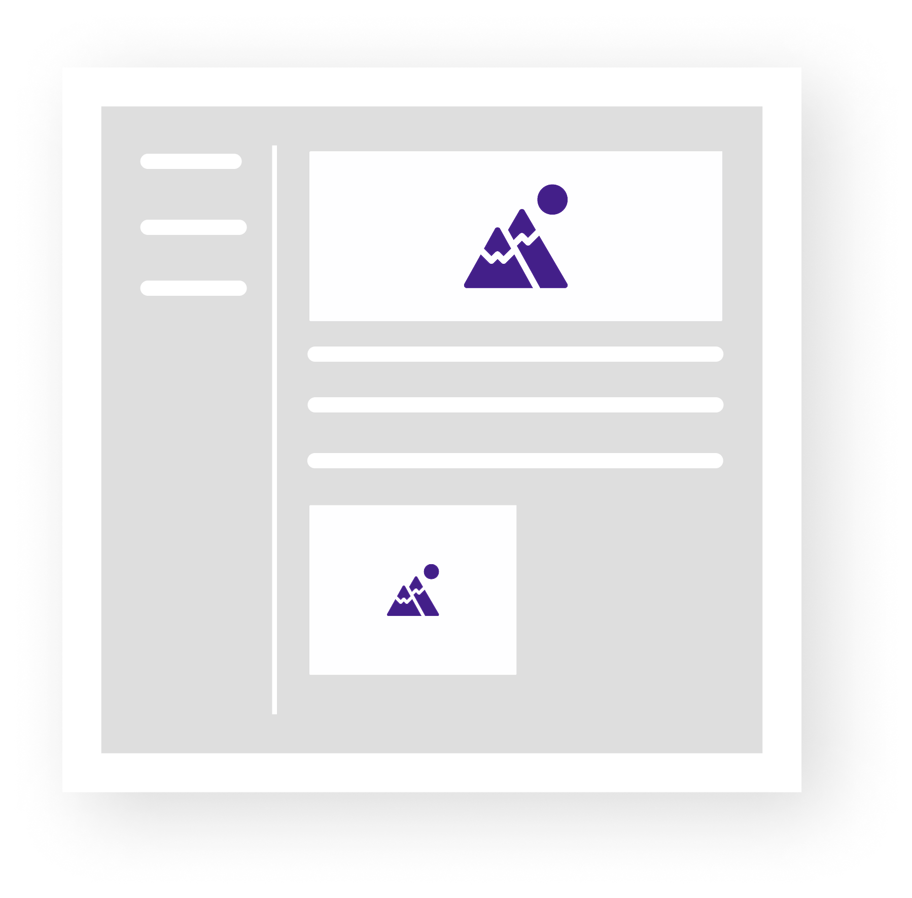 Left navigation template illustration