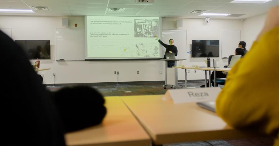Mark Daley teaching a class
