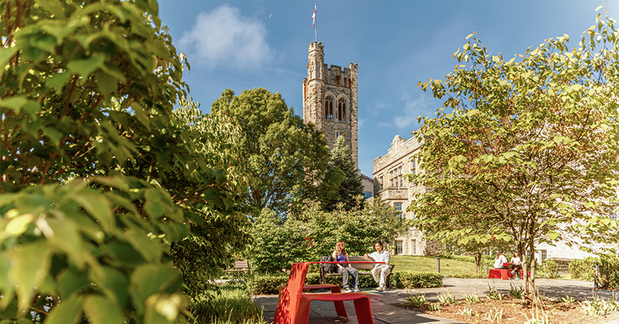image of students and staff at Western