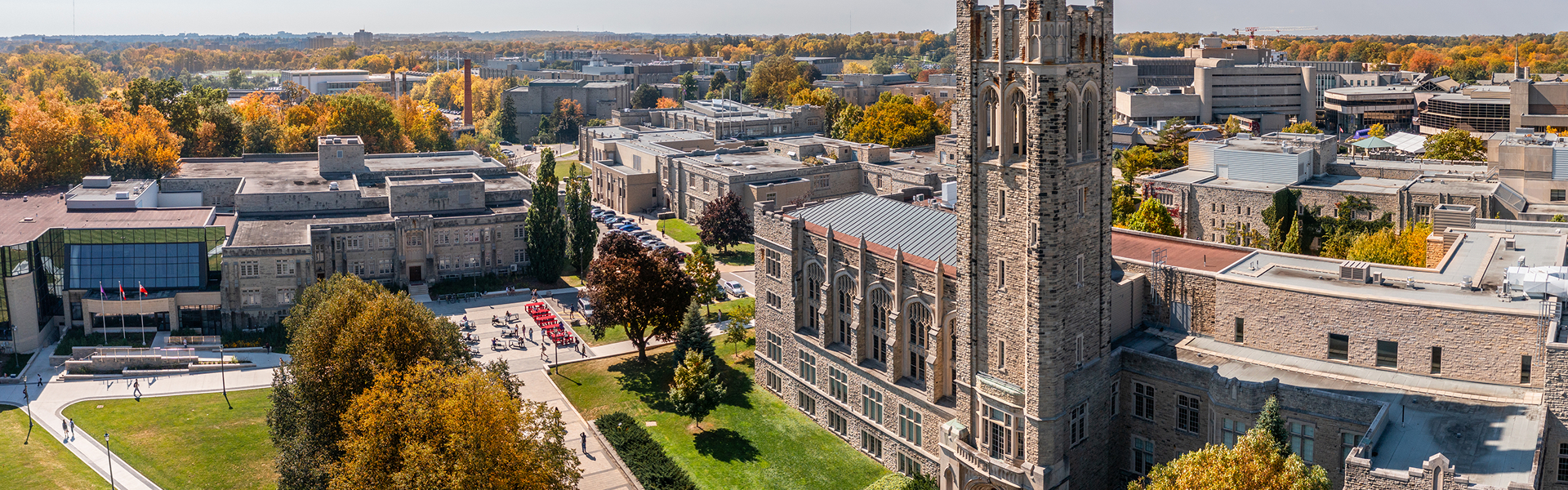 Aerial view of the Western campus